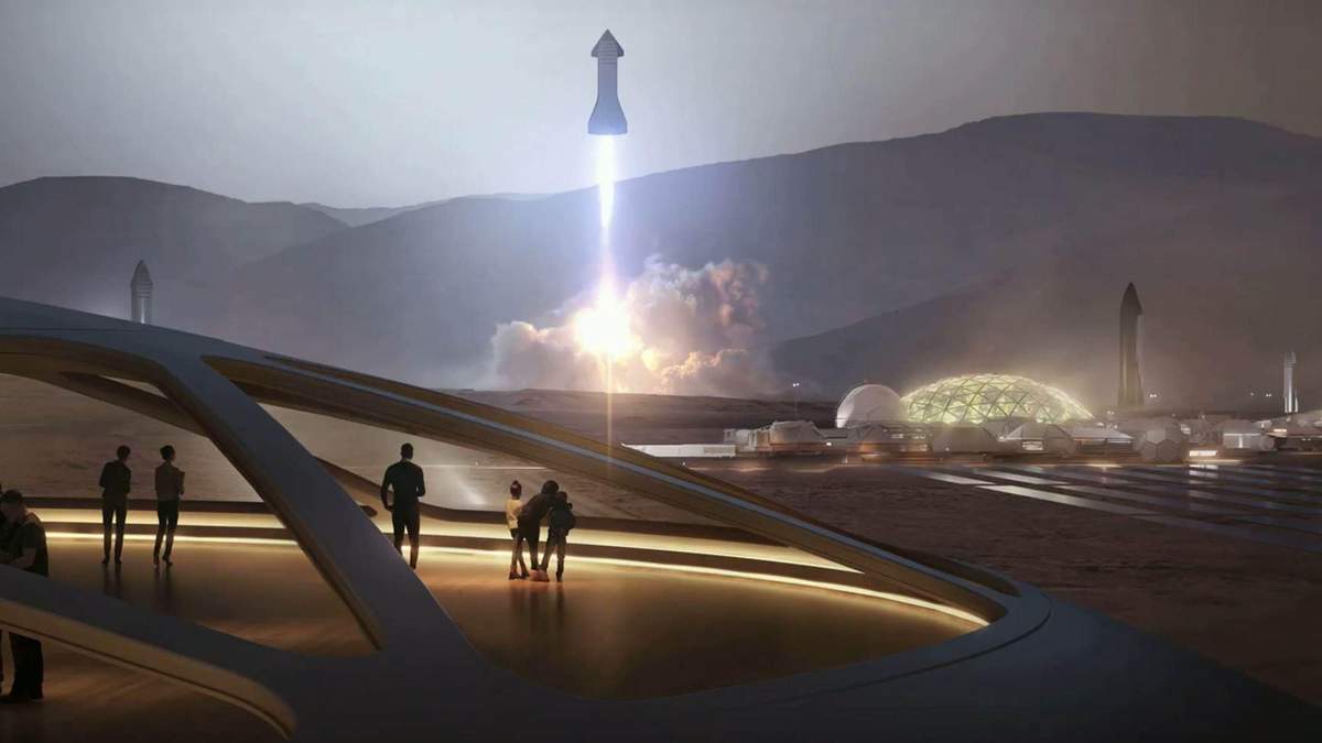 Полет космического корабля SpaceX Starship показали на видео Полет космического корабля SpaceX Starship показали на видео