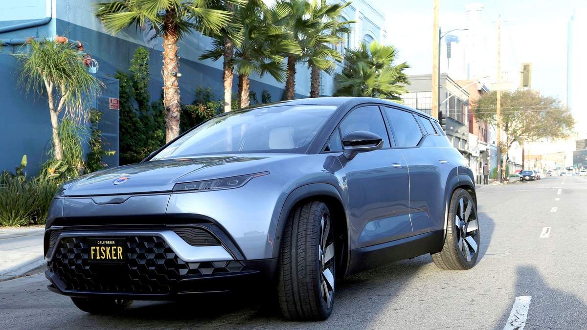 Fisker Ocean із сонячними панелями Fisker Ocean із сонячними панелями