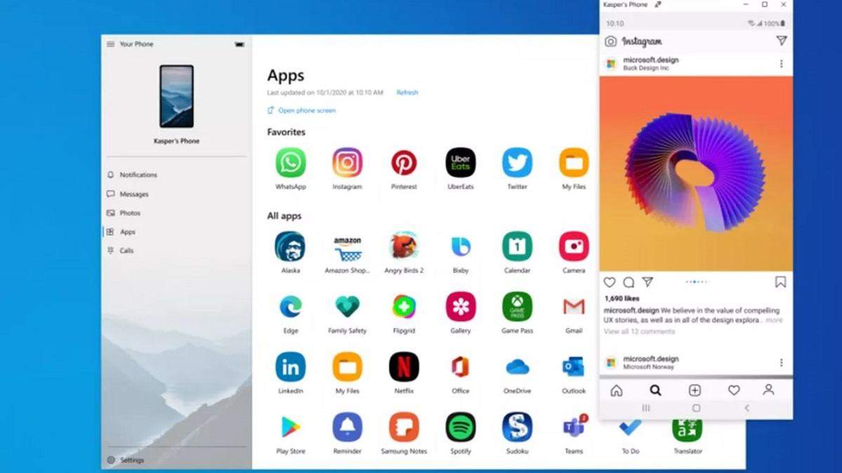 В Windows 10 активно тестируют функцию стриминга Android-приложений прямо на компьютер