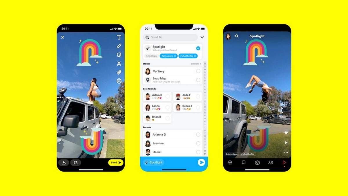 Snapchat запустила конкурента TikTok під назвою Spotlight Snapchat запустила конкурента TikTok під назвою Spotlight