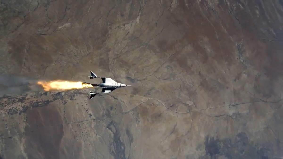 Самолет Virgin Galactic VSS Unity совершил успешный пилотируемый космический полет