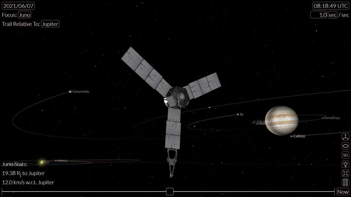 Космический зонд NASA сделает снимки спутника Юпитера – Ганимеда с кратчайшего расстояния