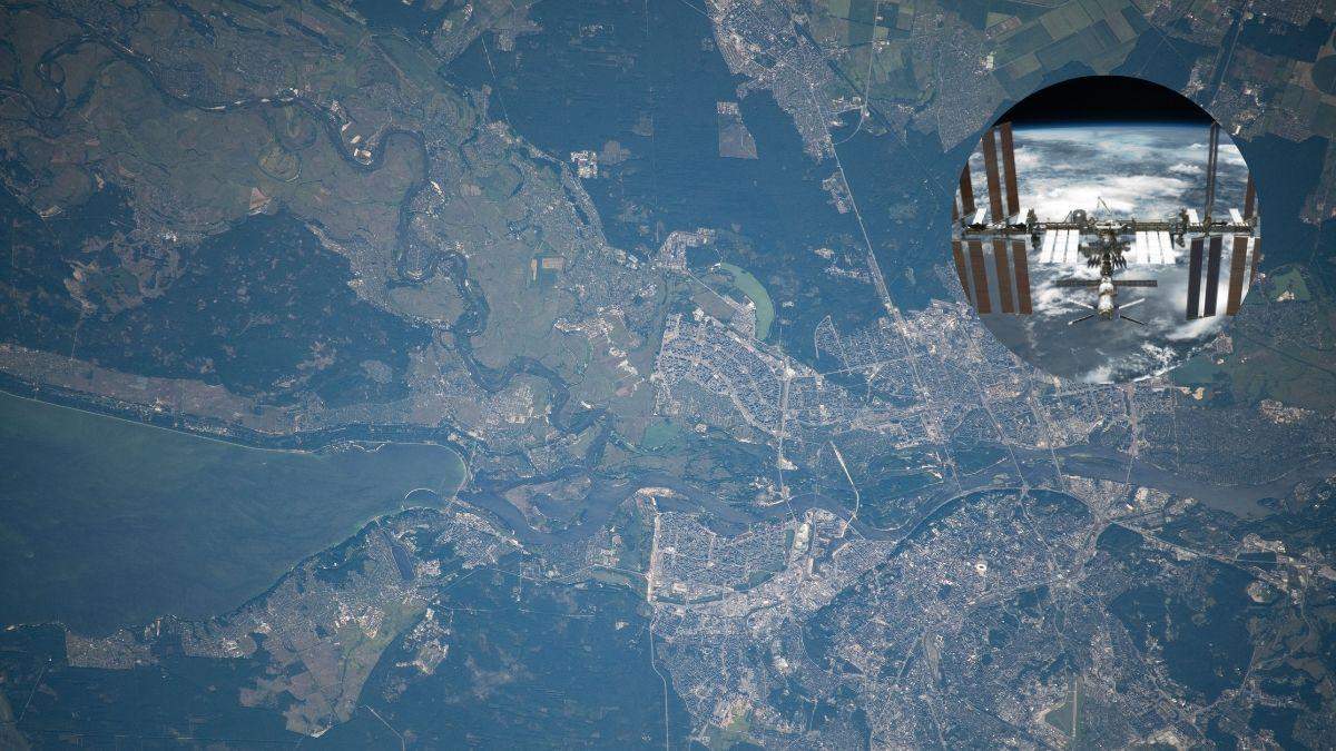 Київ з космосу: фото столиці з висоти польоту МКС