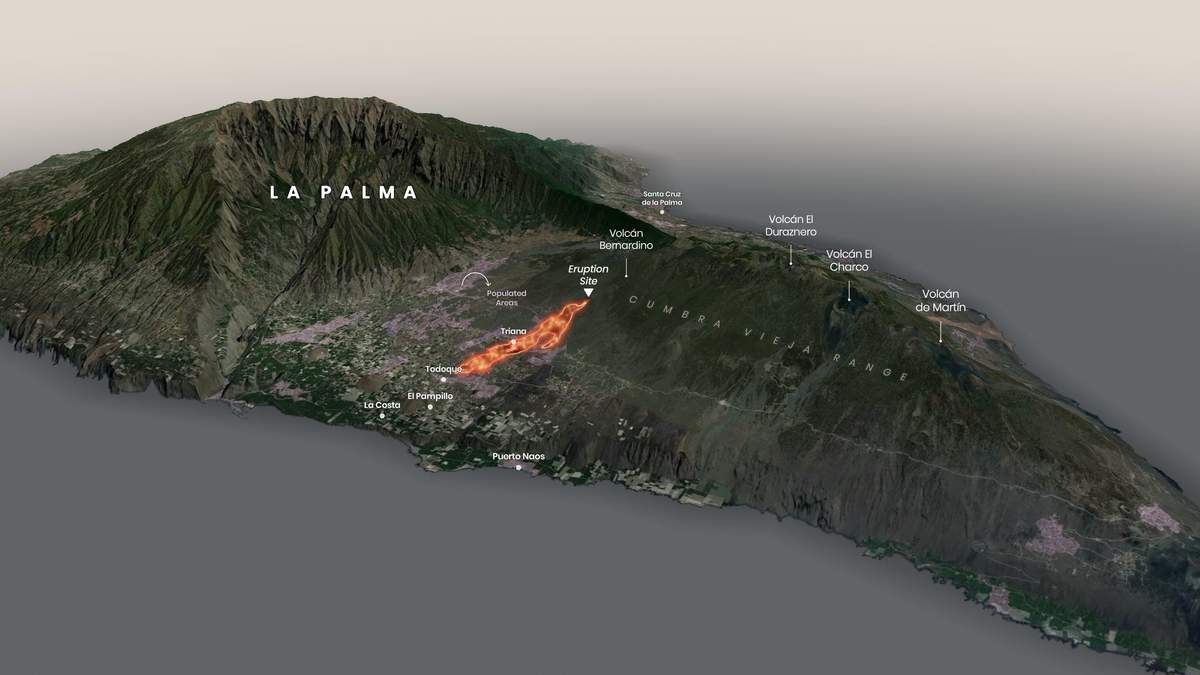 Из-за извержения вулкана на Канарах была уничтожена обсерватория