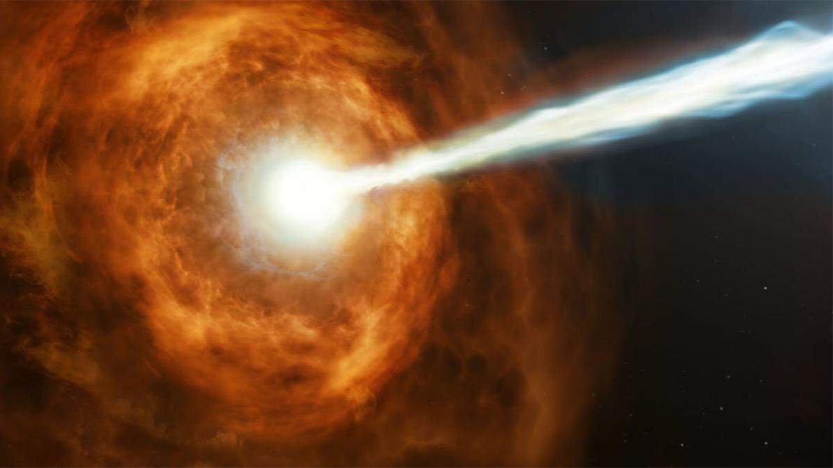 В районе самой отдаленной галактики обнаружен энергетический взрыв: что это было на самом деле