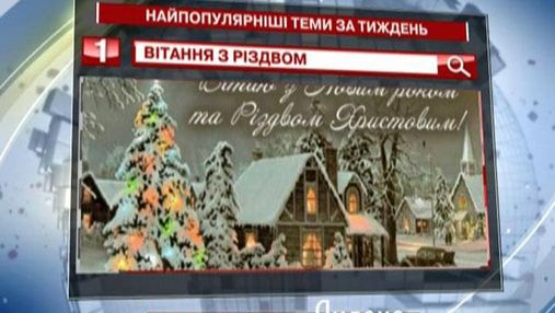 Поздравление с Рождеством - самый популярный запрос недели в "Яндексе"