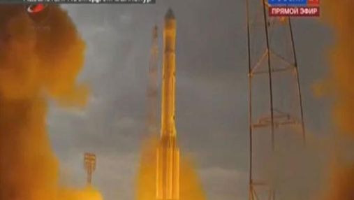 Ракета з російськими супутниками впала на першій хвилині старту