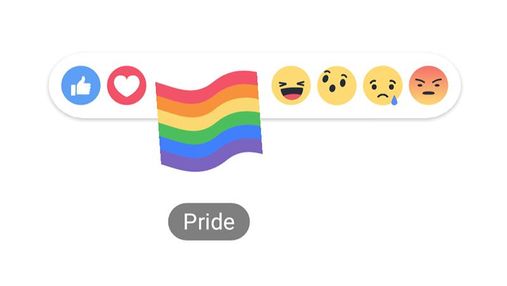 Как сделать в Facebook радугу вместо лайка