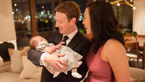 Марк Цукерберг опубликовал трогательное фото с новорожденной дочкой