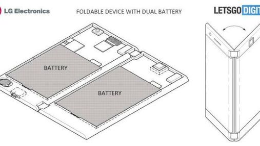LG запатентовала складывающийся смартфон с двумя экранами: фото