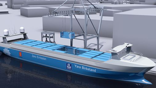 В Норвегии планируют использовать беспилотные грузовые суда