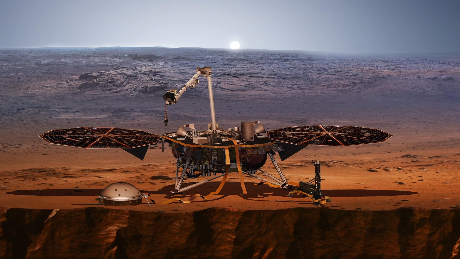 Зонд InSight прислал первые фото с Марса
