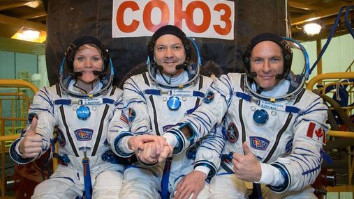 Ракету "Союз" с астронавтами на борту запустили в МКС: видео