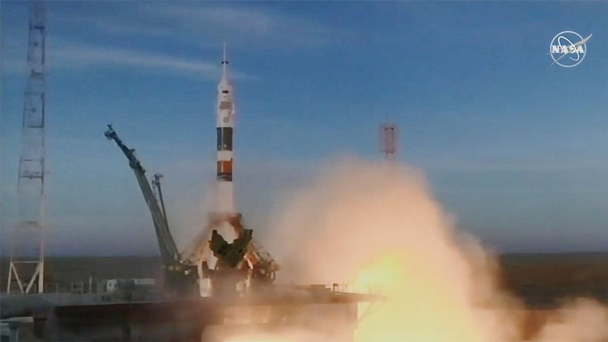 Запуск ракеты Союз 3 декабря 2018