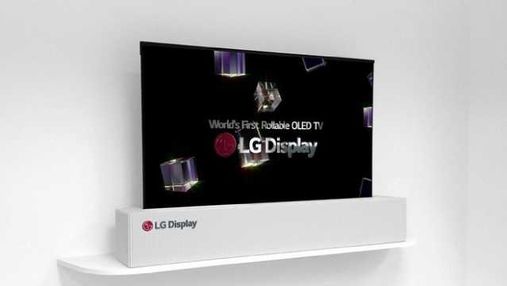 LG показала унікальний телевізор OLED TV R, що можна складати у трубочку