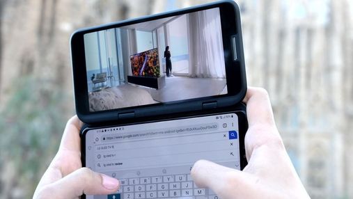 LG представила новаторский смартфон V50ThinQ 5G с двумя экранами