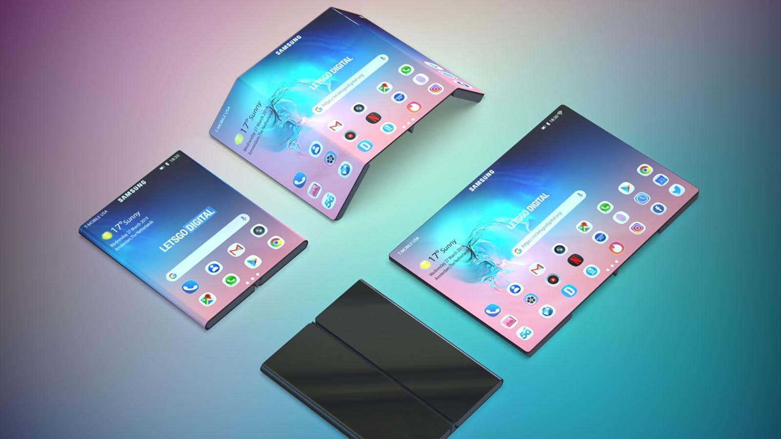 Samsung запатентовала еще один гибкий смартфон: фото