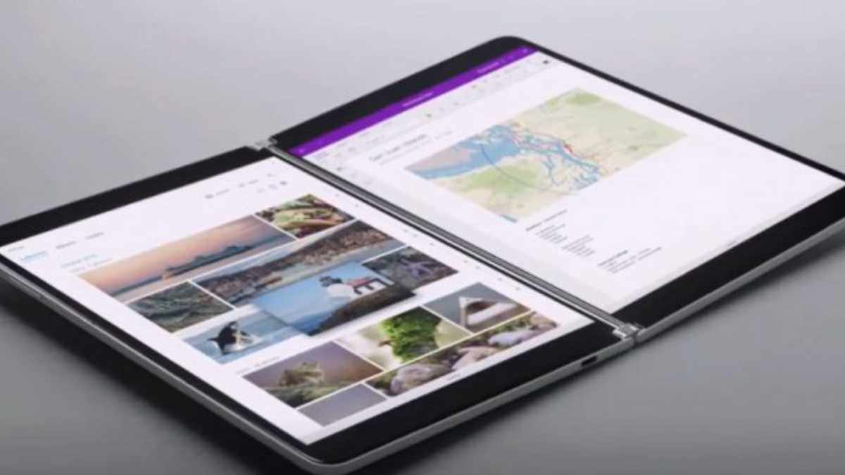 Microsoft представила два складных планшета