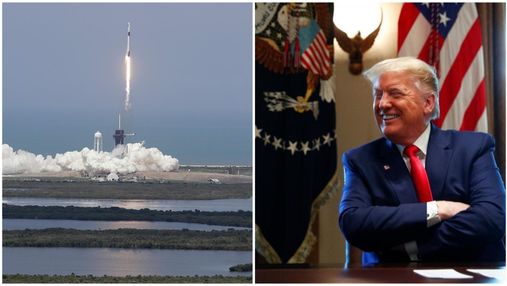 Запуск корабля SpaceX: Трамп порадів кінцю залежності від Росії, а Росія змогла привітати США