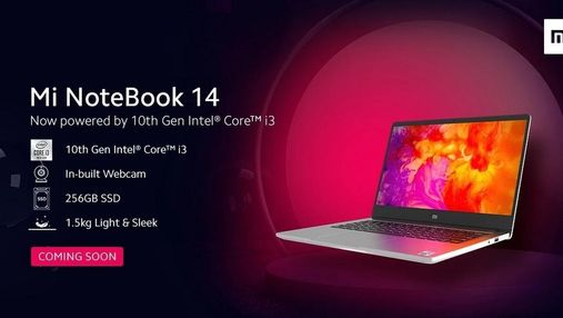 Mi Notebook 14: Xiaomi анонсировала недорогой ноутбук