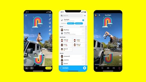 Snapchat запустила конкурента TikTok под названием Spotlight