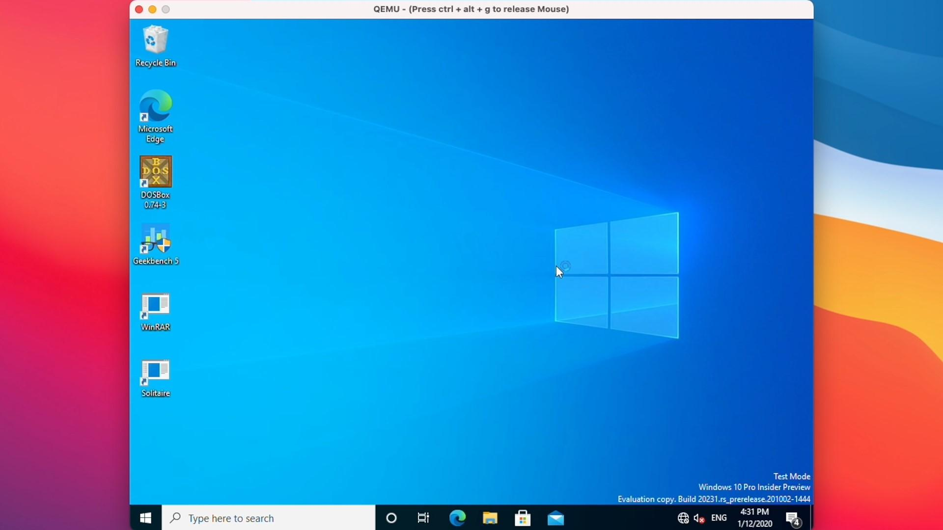 Windows 10 на Mac mini: відео роботи системи