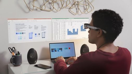 Умные AR-очки от Qualcomm создают виртуальный экран на стене