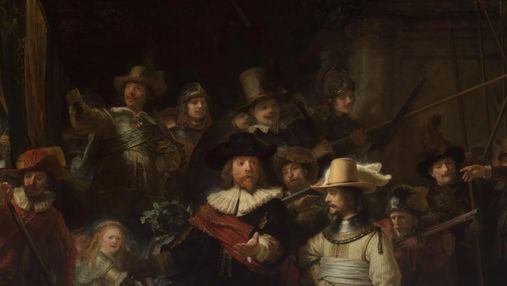 Операція "Нічна варта": штучний інтелект відновив утрачені частини картини Рембрандта