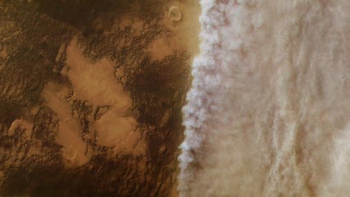 Как марсианские пыльные бури высушивают Красную планету