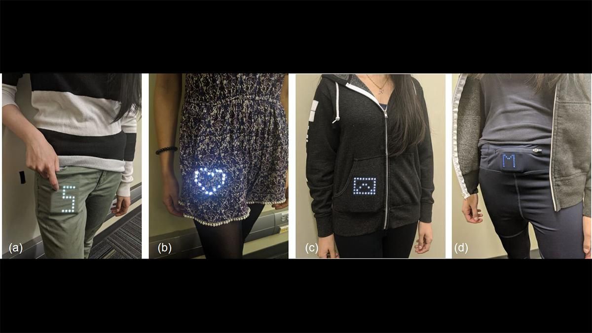 Представлено технологию, которая превращает в дисплей любой вашу одежду