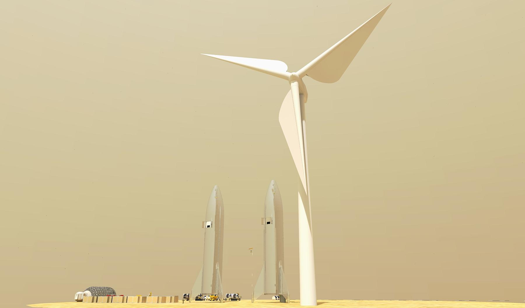 Возможно ли на Марсе использовать ветровые электростанции