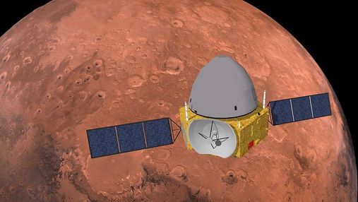 Обертається навколо Марса: Китай показав на відео космічний зонд "Тяньвень-1"