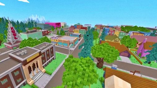 Проект длительностью в 7 месяцев: игрок воссоздал город Спрингфилд из "Симпсонов" в Minecraft