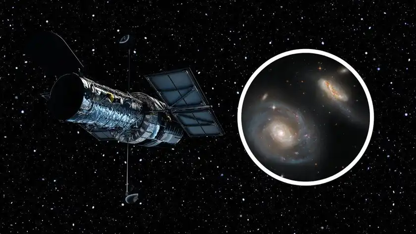 Фото Hubble: заворожуючий танець галактик у сузір'ї Пегаса - Новини технологій - Техно