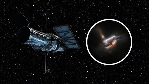 Фото дня: "Габбл" зафіксував фантастичне злиття трьох галактик