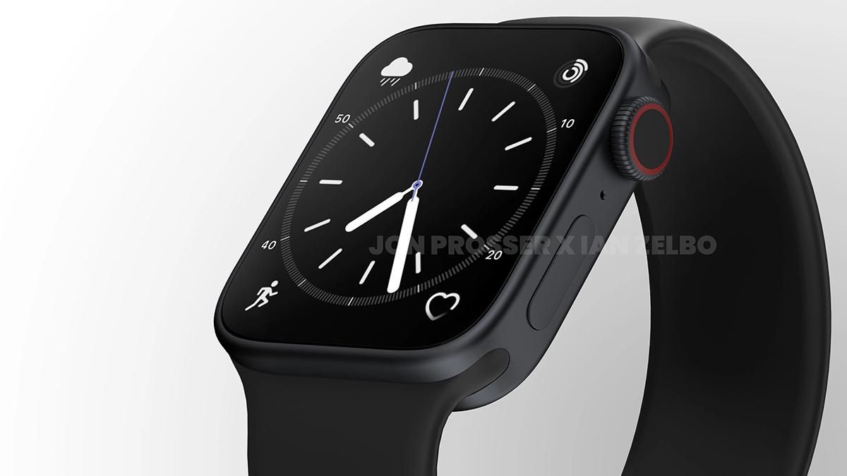 Минимализм и отсутствие рамок  появились первые рендеры часов Apple Watch Series 8 - Техно