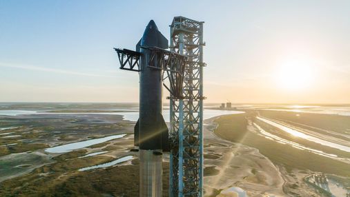 Ілон Маск розповів коли гігантська ракета Starship відправиться у космос Ілон Маск розповів коли гігантська ракета Starship відправиться у космос