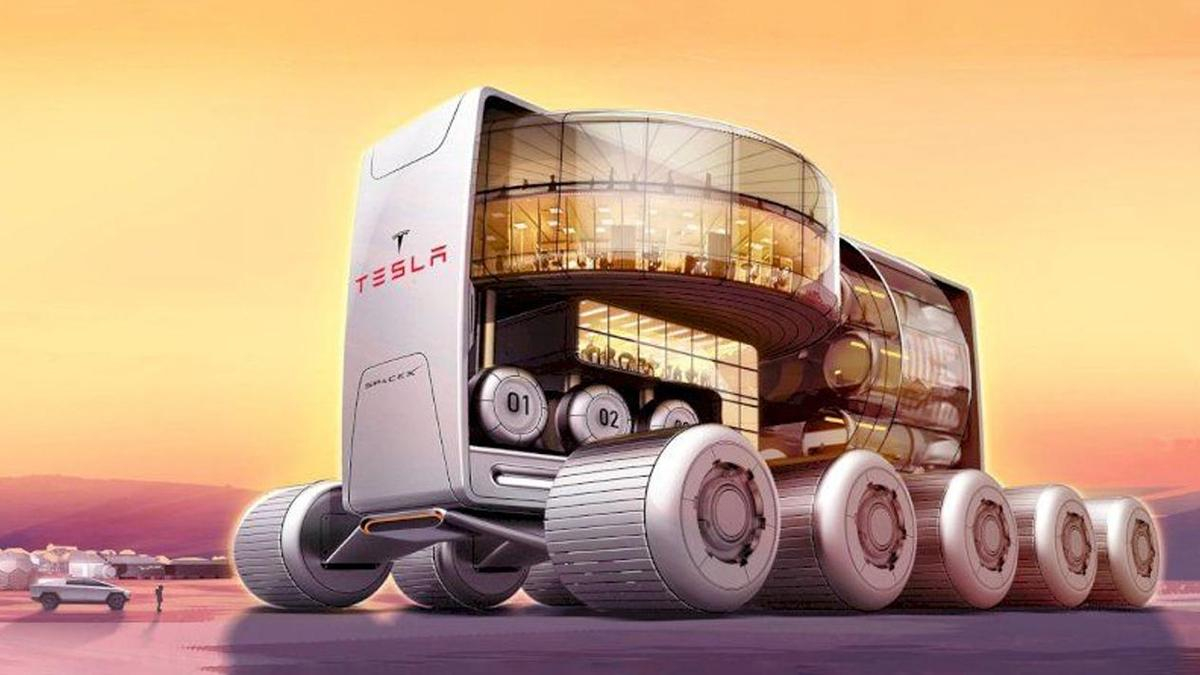 Китайський художник створив концепт готелю на колесах для безпечного пересування Марсом - Техно