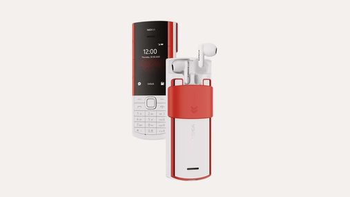 Nokia выпускает кнопочный телефон со встроенным чехлом для наушников и с ними же в комплекте