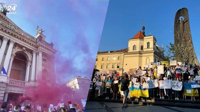 Родные защитников "Азовстали" провели молчаливую акцию в центре Львова: мощные фото и видео