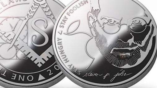 В Украине выпустили монеты со Стивом Джобсом (Фото)