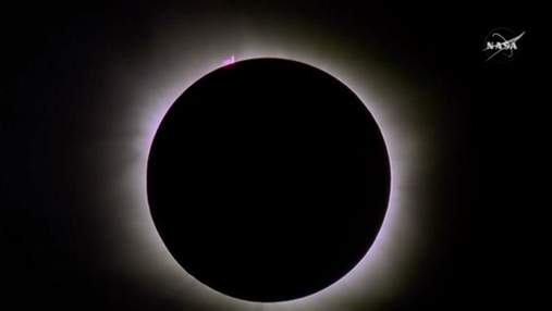 Опубліковано відео єдиного в цьому році повного сонячного затемнення