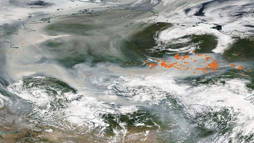 Дим від лісових пожеж в Якутії досягнув Північного полюса